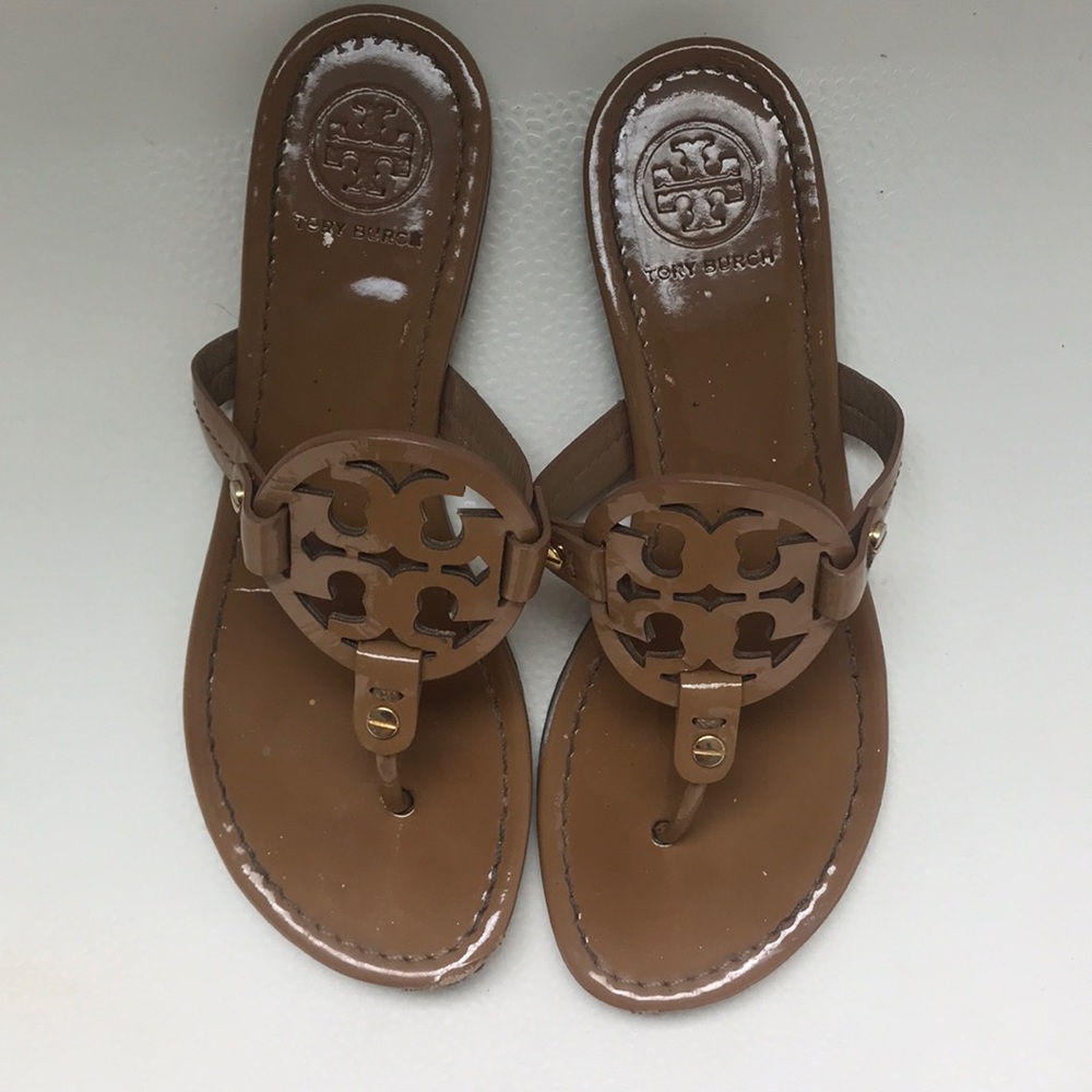 Patent leather Tory Burch Miller sandal